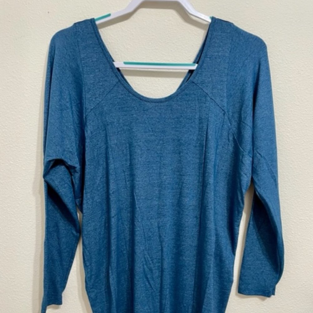 Lucy Tunic S Black Mesh Back Scoop Neck Perfect Condition see measurements loose